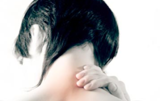 Neck pain is often caused by trigger points in the upper back as well as neck muscles.